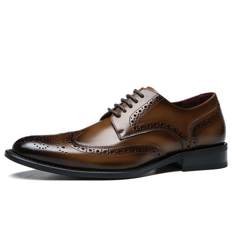 Zapatos de Cuero de Vaca Brogue Casuales para Hombre