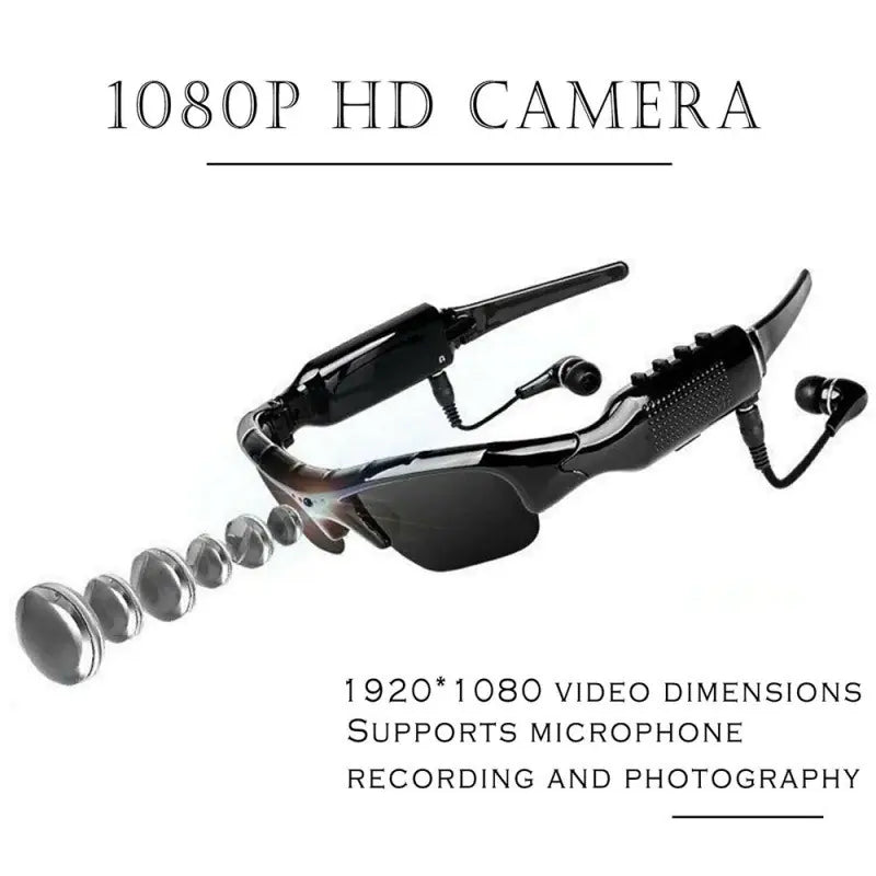 Gafas de Sol Deportivas con Cámara HD 1080P