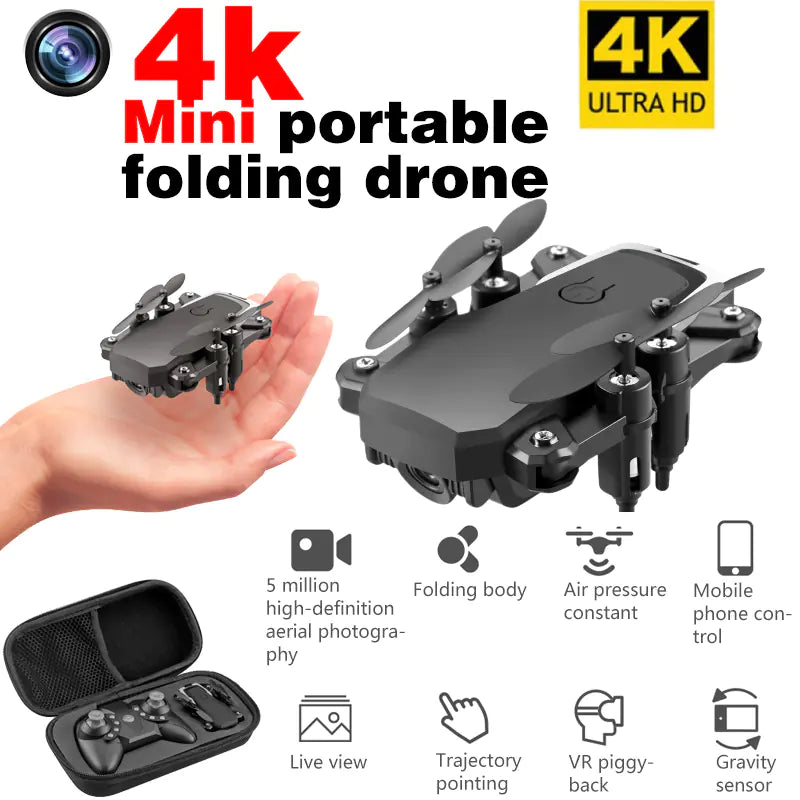 LF606 Mini Drone Plegable 4K con Control Remoto