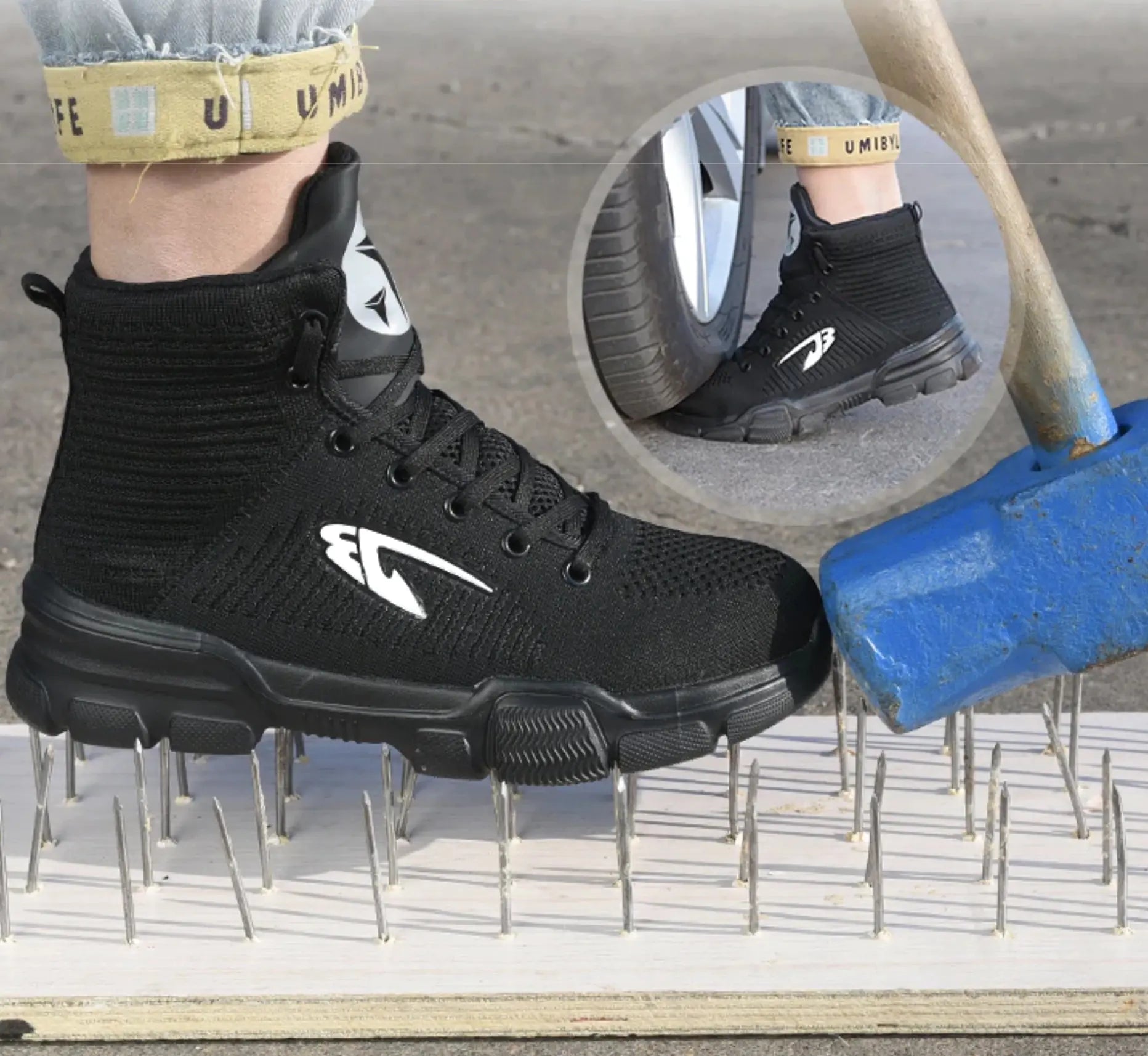 Zapatos de Trabajo de Seguridad de Caña Alta para Protección Invernal