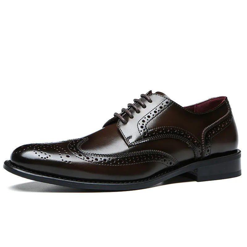 Zapatos de Cuero de Vaca Brogue Casuales para Hombre