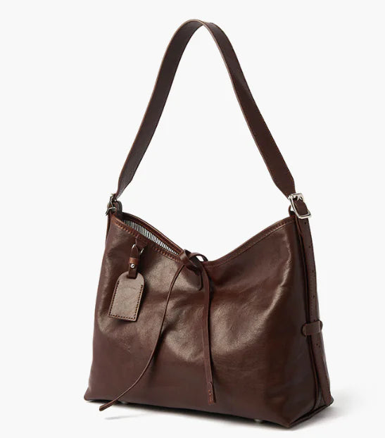 Nuevo Bolso Tote, Bolso de Hombro de Cuero Genuino para Mujer