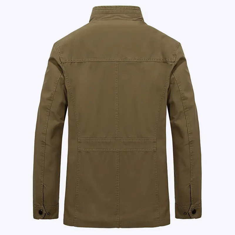 Chaqueta de Algodón Casual de Longitud Media para Hombre para Primavera/Otoño